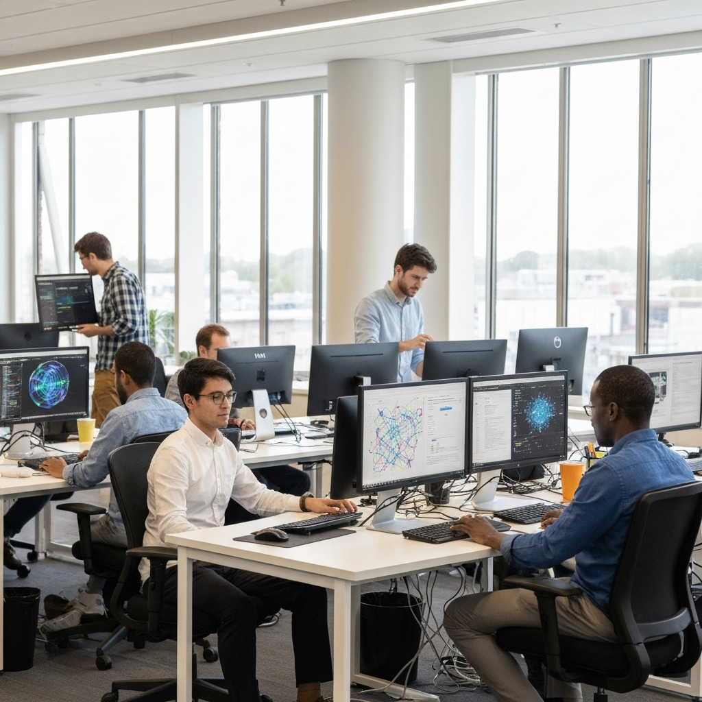 NulphTech team working on AI solutions